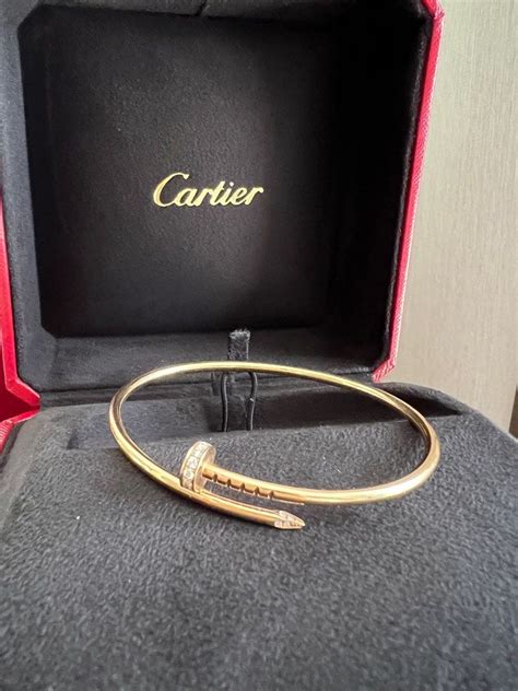 cartier juc bracelet|Cartier juste diamond bracelet.